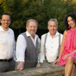 Band Foto im Garten Dacapo Quartett